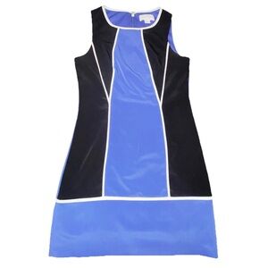 Jessica Simpson Women’s color block sheath dress blue black Size 2 New Money
